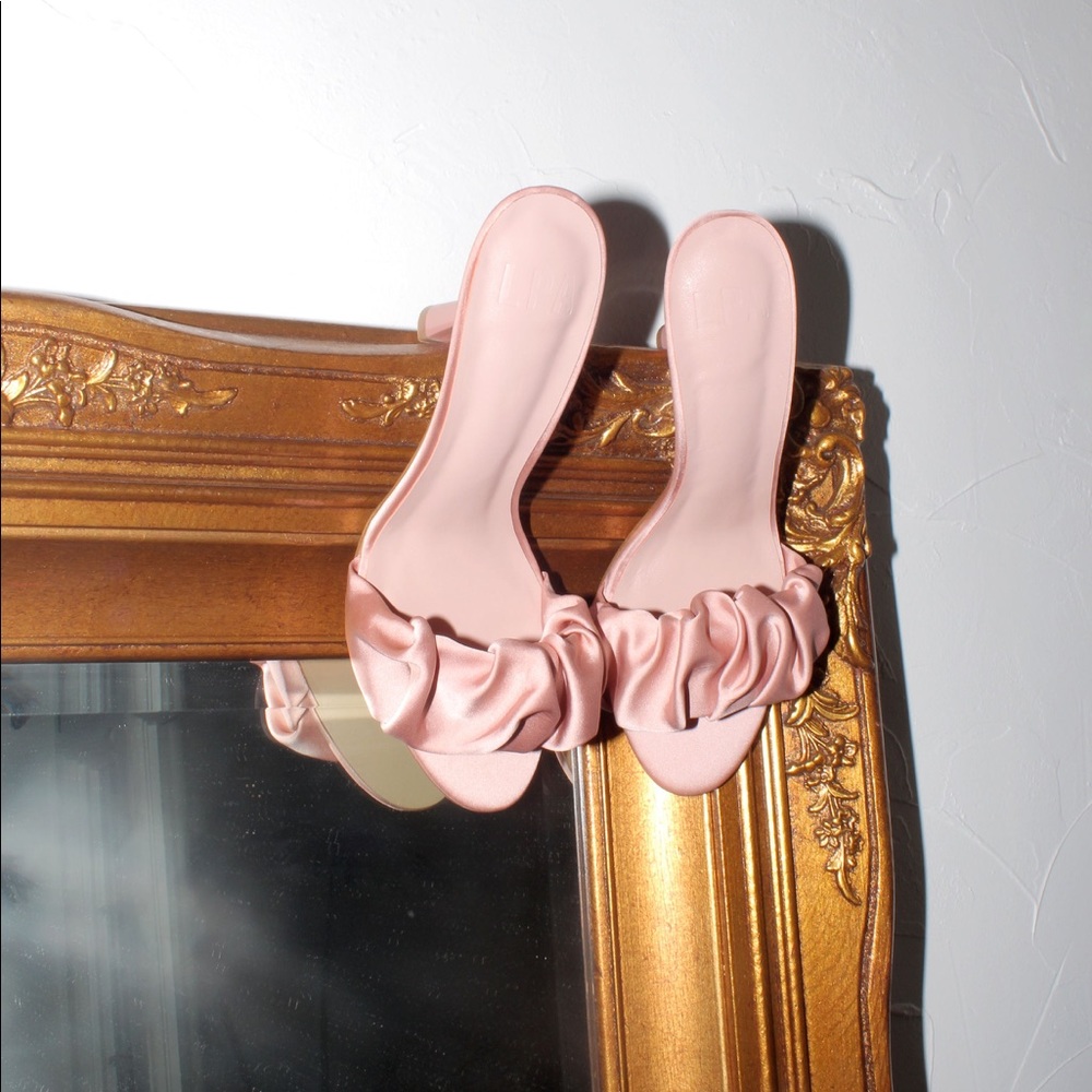 lpa Augustine heel blush pink mule look alike